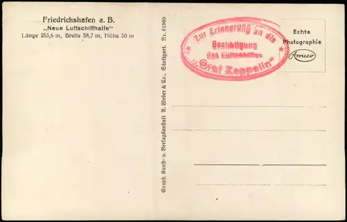 Manzell-Friedrichshafen Neue Luftschiffhalle mit LZ 127 ,,Graf Zeppelin" 1931