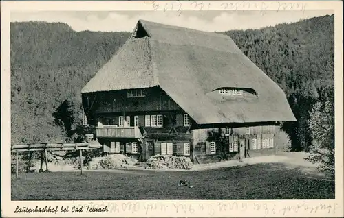 Bad Teinach-Zavelstein Lautenbachhof bei Bad Teinach (Bauernhof) 1955