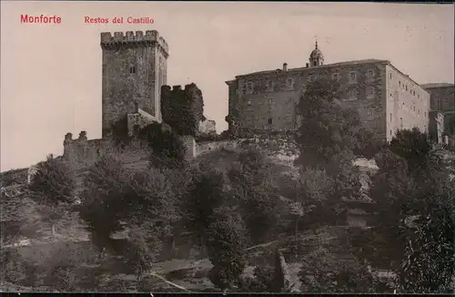 Monforte Monforte (Espana) Restos del Castillo (Burg-Ruine) 1910