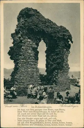 Rolandswerth-Remagen Rolandsbogen (mit Text von Jörg Ritzel, Lied-Text) 1927