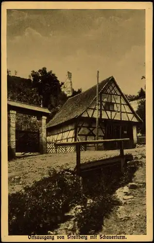 Ansichtskarte Streitberg-Wiesenttal Ortsausgang 1934