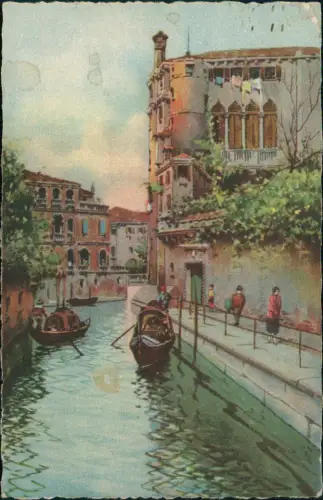 Venedig Venezia VENEZIA Rio delle Maravegie (Künstlerkarte) 1920