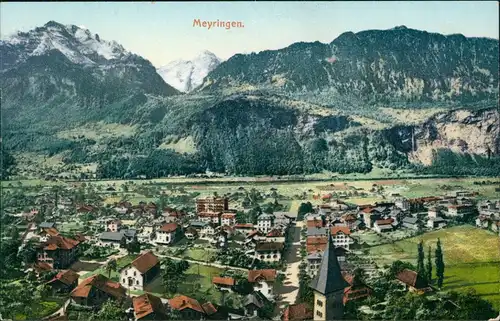 Ansichtskarte Meiringen Totalansicht 1911