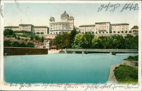 Ansichtskarte Bern (Schweiz) Berne Bundespalast 1906