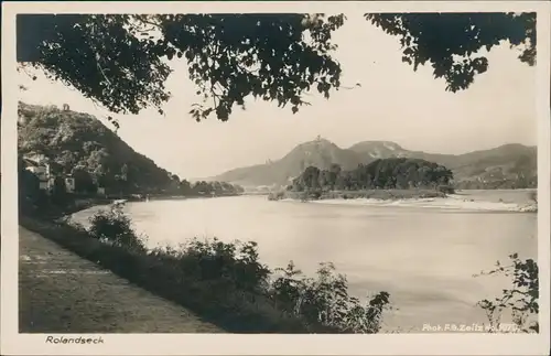 Ansichtskarte Rolandseck-Remagen Umlandansicht Rhein Partie 1940