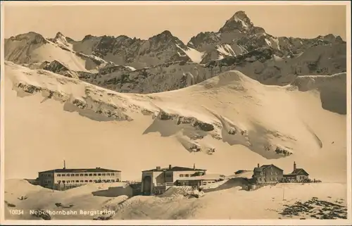 Ansichtskarte Oberstdorf (Allgäu) Nebelhorn Nebelhornbahn - Bergstation 1940