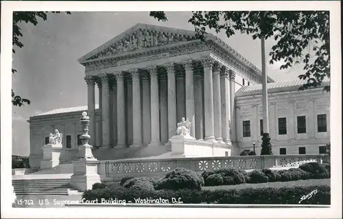 Postcard Washington D.C. U.S. Supreme Court Building 1950