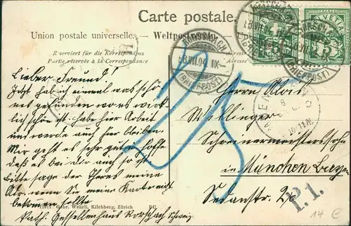 Ansichtskarte Rorschach Panorama-Ansicht 1904