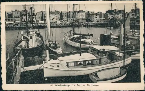 Postkaart Blankenberge Blankenberghe Hafen, Le Port, De Haven 1962