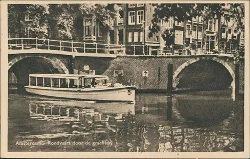 Amsterdam Amsterdam   Grachten Rundfahrt, Rondvaart grachten 1948
