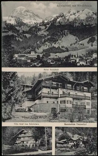 Bayrischzell Villa Graf von Schönborn Hotel Sudelfeld Sanatorium Tannerhof 1918