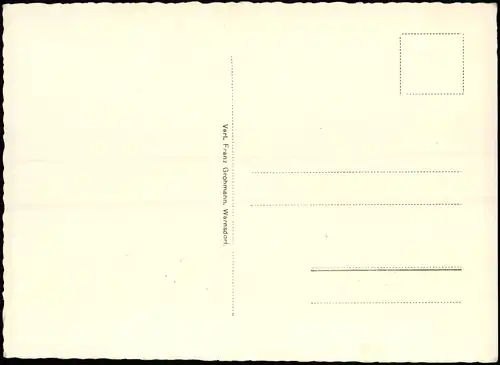 Postcard Warnsdorf Varnsdorf Stadtpartie mit evang. Kirche 1934