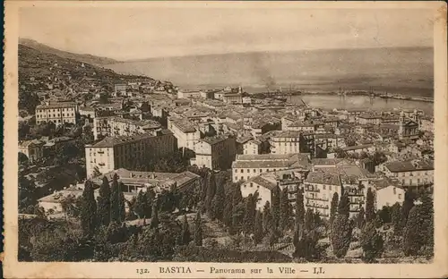 CPA Bastia Panorama sur la Ville 1941