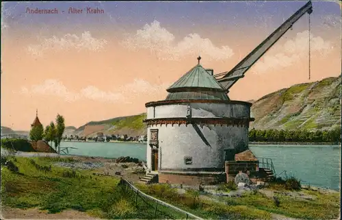 Ansichtskarte Andernach Alter Krahn 1913