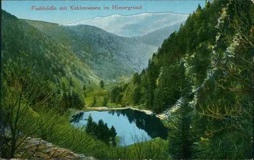 .Frankreich Fischbödle mit Kahlenwasen im Hintergrund Elsaß 1914