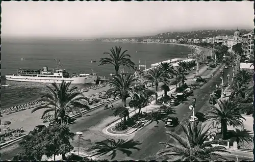 Nizza Nice Panorama-Ansicht Promenade des Anglais et la Baie des Anges 1960