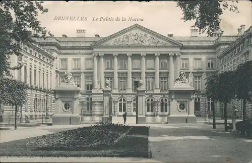Postkaart Brüssel Bruxelles Le Palais de la Nation 1910