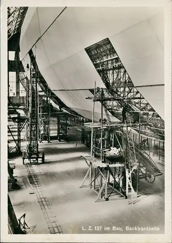 L.Z. 127 im Bau, Backbordseite Aufnahme des Luftschiffbau Zeppelin GmbH 1930