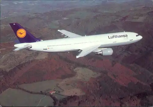 Ansichtskarte  Flugzeuge Airbus Lufthansa Airbus A300-600 1992