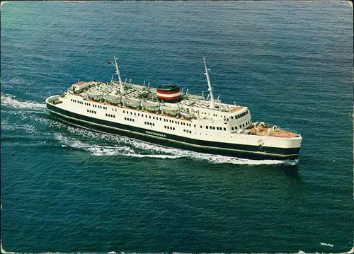 Schiff KONG FREDERIK Fährschiff Vogelfluglinie Deutschland-Dänemark 1960