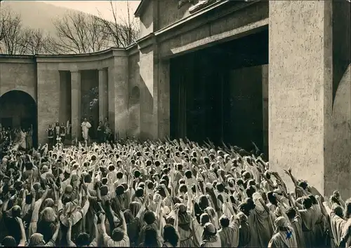 Ansichtskarte Oberammergau Passionsspiele 1960   mit passendem Sonderstempel