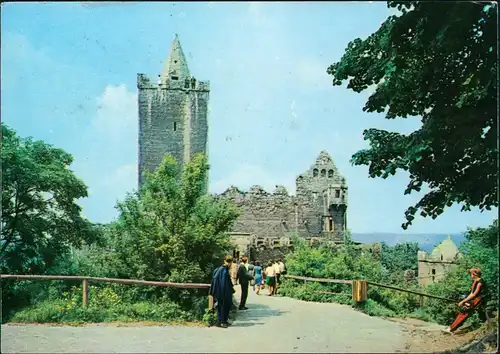 Ansichtskarte Saaleck-Bad Kösen Rudelsburg 1974