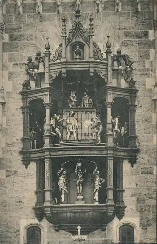 Ansichtskarte München Spielerker am neuen Rathaus 1910