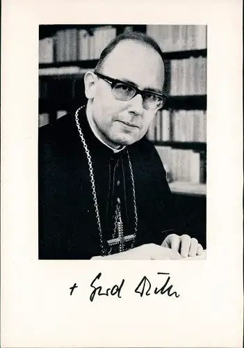 "Die Liebe Gottes ist ausgegossen" Fotokarte eines Geistlichen 1960