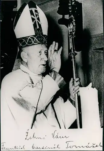 Fotokarte eines Kardinals 1960 REPRO