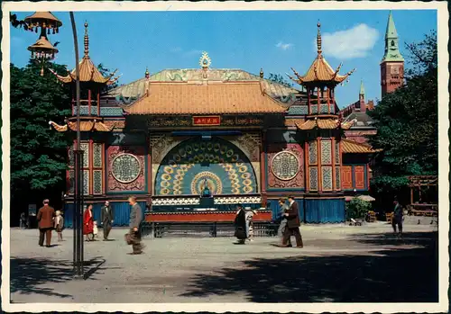 Postcard Kopenhagen København Tivoli, Pantomimeteatret 1960