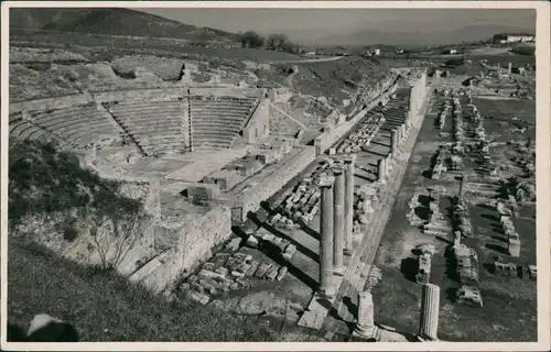 Postcard Bergama Pergamum Pergamon The Amphi Cheatre 1969