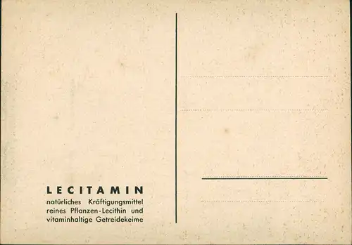Reklame & Werbung schöne Frauen LECITAMIN Kräftigungsmittel 1940