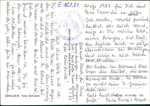 Ansichtskarte Schönfels-Lichtentanne Fotokarte Burgmuseum, Kapelle MB 1985
