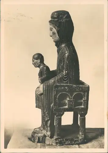 Madonna mit Kind (Lothringen). Mitte 12. Jahrhundert Skulptur Plastik 1941