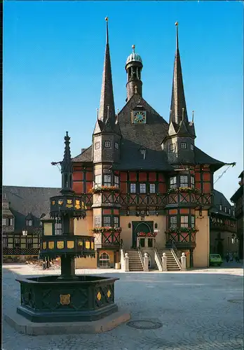 Ansichtskarte Wernigerode Rathaus 2011