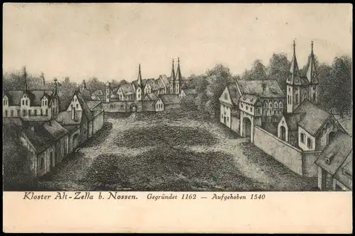 Ansichtskarte Nossen Kloster Altzella 1913