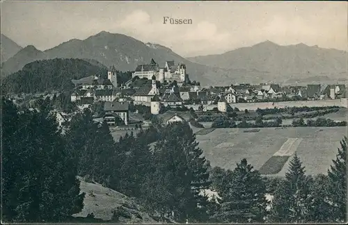 Ansichtskarte Füssen Panorama-Ansicht 1922