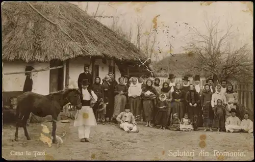 Rumänien (allgemein) România Casa la Ţară Trachten Typen Rumänien Haus 1911