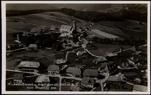 Ansichtskarte Höchenschwand Luftbild - Flugzeugaufnahme 1932