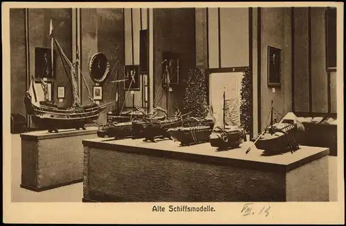 Ansichtskarte Köln ALT- u. NEU-CÖLN Ausstellung Alte Schiffsmodelle. 1913