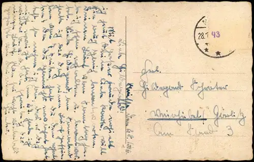 Postcard Neisse (Neiße) Nysa Straßenpartie Breslauer Torturm 1930