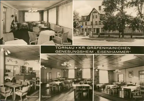 Tornau (Dübener Heide) GENESUNGSHEIM EISENHAMMER DDR  Innenansichten 1970