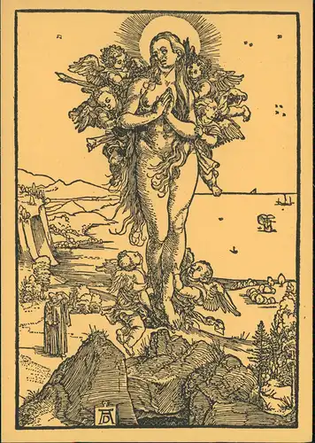 Künstlerkarte Künstler ALBRECHT DÜRER: Himmelfahrt der Maria Magdalena 1940
