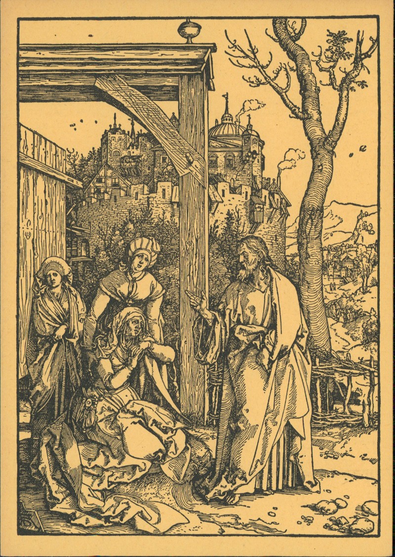 Künstlerkarte Künstler ALBRECHT DÜRER: Jesus nimmt Abschied seiner ...