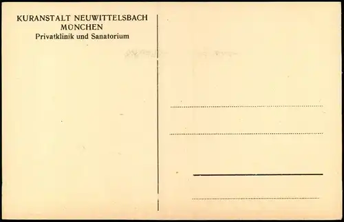 München KURANSTALT NEUWITTELSBACH Privatklinik und Sanatorium 1933