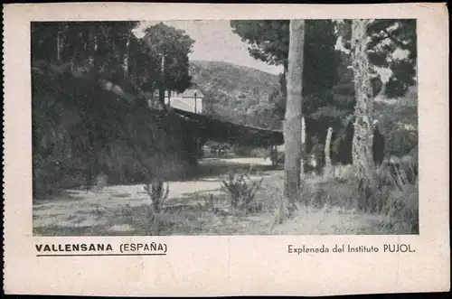 .Spanien VALLENSANA (ESPAÑA) Explanada del Instituto PUJOL 1925