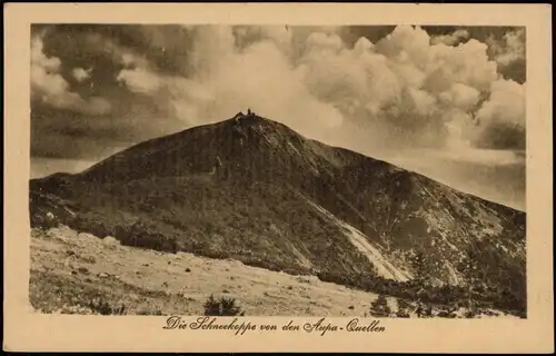 Krummhübel Karpacz Riesengebirge Schneekoppe  Quellen, Sněžka Śnieżka 1918