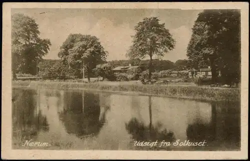 Postcard Nærum-Rudersdal Nærum Udsigt fra Solhuset (Danmark) 1920