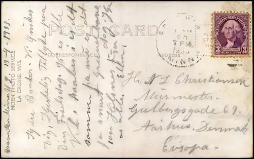 Postcard Glencoe GLENCOE COOPERATIVE CREAMERY 1933