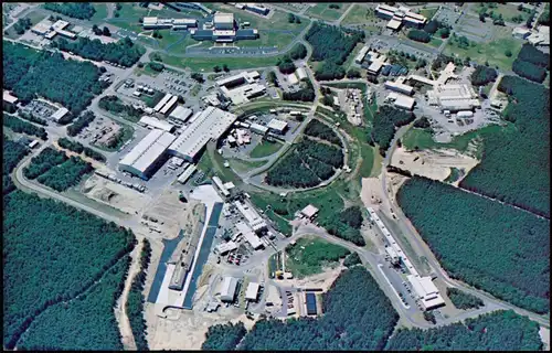 Upton Aerial View 33 GeV Alternating Gradient Synchrotron at Brookhaven   1970